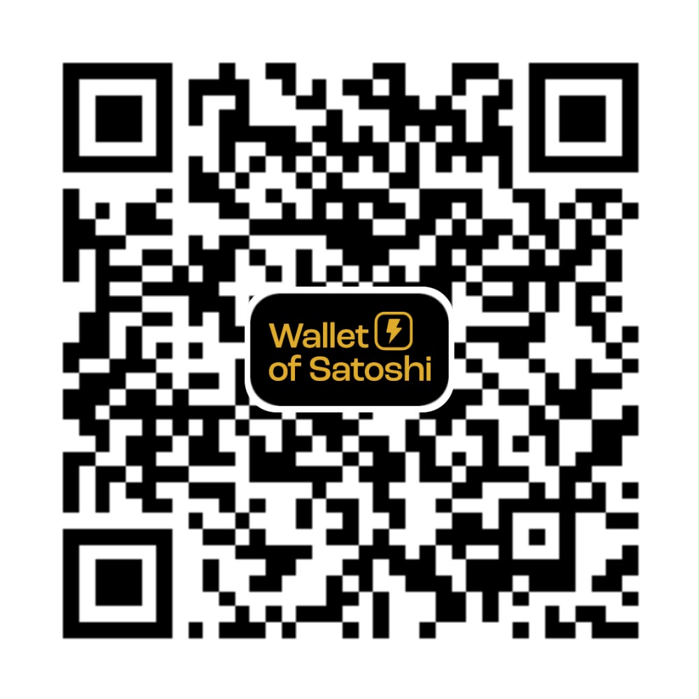QR Code para contribuição via Lightning Network